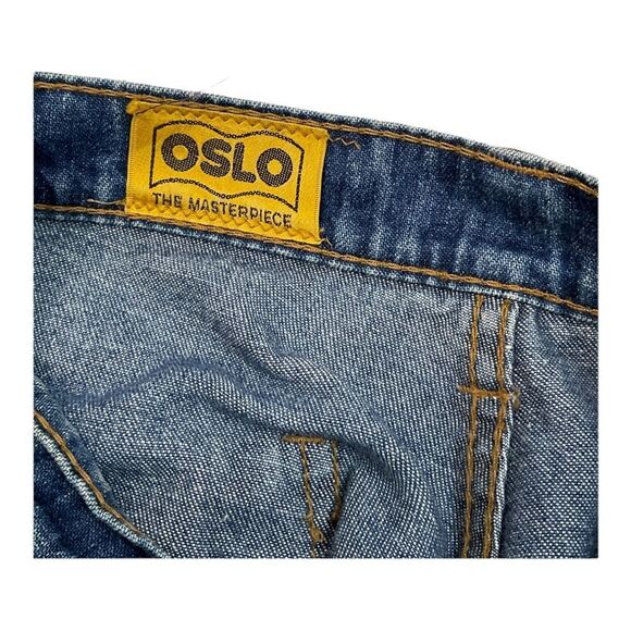 Oslo The Masterpiece Women’s Blue Vintage Denim Jeans Bootcamps Size 32. - Picture 5 of 12